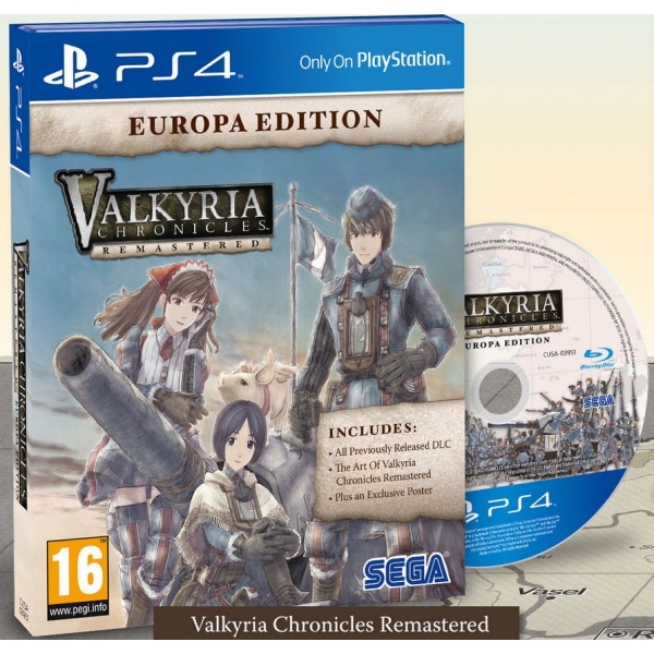 Valkyria Chronicles Remastered Europa Edition PS4 Game
